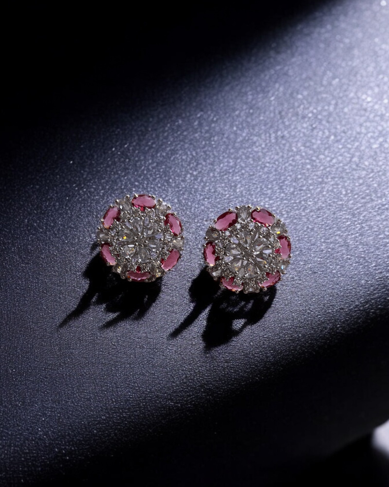 PINK ENA ZIRCONIA STUD - Image 3