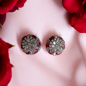 PINK ENA ZIRCONIA STUD
